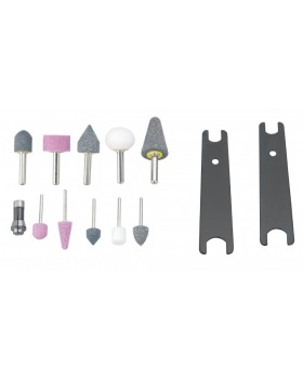 Бормашинка пневматическая 155 мм угловая с насадками, патрон 6 мм, 18000 об./мин., 85 л/мин.-foto2