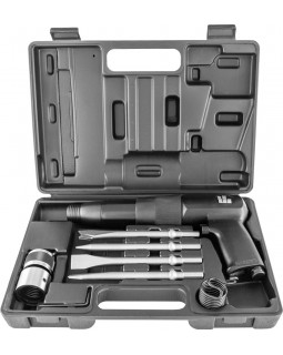 Набор пневматического инструмента: молоток (низкая вибрация) - 2100 уд./мин. и комплект насадок, 8 п-foto2