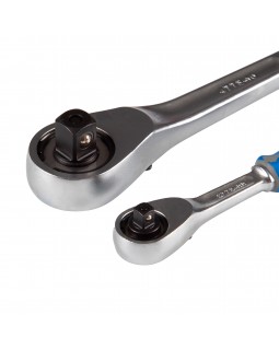 Набор трещоток 1/4", 1/2", 90 зубцов, флажковых с кнопкой, 2 предмета KING TONY 7773GS-foto2