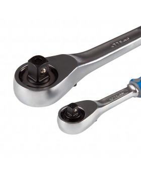 Набор трещоток 1/4", 1/2", 90 зубцов, флажковых с кнопкой, 2 предмета KING TONY 7773GS-foto2