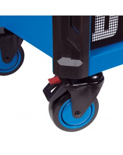 Тележка инструментальная, 7 выдвижных ящиков, &quot;SQUAD&quot;, широкая KING TONY 87SQ33-7B-BK-foto8