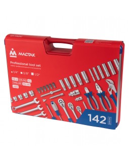 Набор инструментов универсальный, 142 предмета МАСТАК 01-142C-foto2