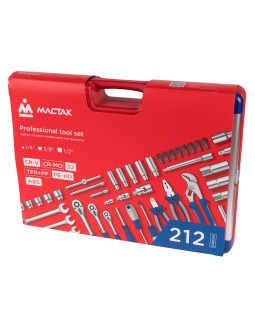 Набор инструментов универсальный, 212 предметов МАСТАК 01-212C-foto6