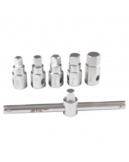 Набор насадок для пробок слива масла, кейс, 12 предметов AFFIX AF10348012C-foto5