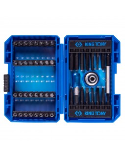 Набор вставок (бит) 1/4", PH, PZ, Hex, Torx, Slotted, 49 предметов KING TONY 1048MR-foto5