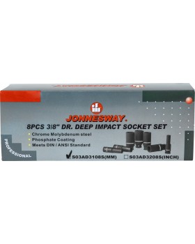 Набор головок торцевых ударных глубоких 3/8"DR, 10-19 мм, 8 предметов-foto2