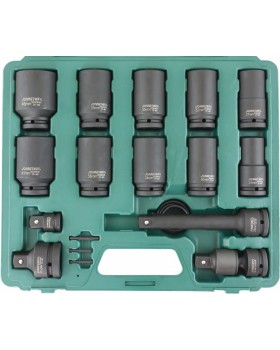 Набор головок торцевых ударных глубоких 3/4" мм, 20 предметов.-foto3