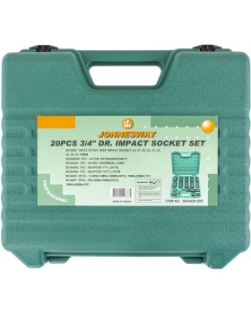 Набор головок торцевых ударных глубоких 3/4" мм, 20 предметов.-foto4