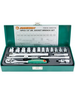 Набор головок торцевых 1/4"DR 4-13 мм., с аксессуарами, 18 предметов-foto4