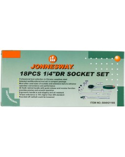 Набор головок торцевых 1/4"DR 4-13 мм., с аксессуарами, 18 предметов-foto2