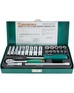 Набор головок торцевых стандартных и глубоких 1/4"DR 4-13 мм., с аксессуарами, 24 предмета-foto2