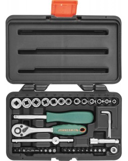 Набор головок торцевых Super Tech 1/4"DR с аксессуарами, 41 предмет-foto2