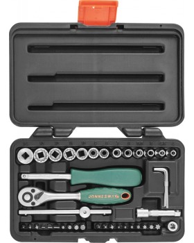 Набор головок торцевых Super Tech 1/4"DR с аксессуарами, 41 предмет-foto2