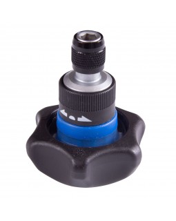 Трещотка вороток 1/4", 48 зубцов, дисковый механизм, для вставок (бит) KING TONY 2746-foto2