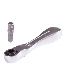 Трещотка 1/4", 88 мм, 60 зубцов, флажковая, для вставок (бит) KING TONY 276B-0225-foto2