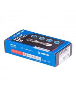 Трещотка 1/4", 88 мм, 60 зубцов, флажковая, для вставок (бит) KING TONY 276B-0225-foto3