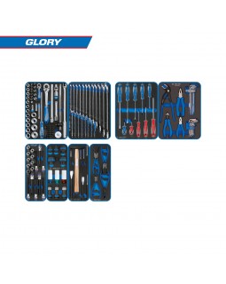 Набор инструментов "GLORY" для тележки, 8 ложементов, 152 предмета KING TONY 9G35-152MRVD-foto4