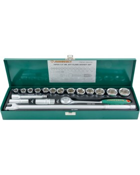 Набор головок торцевых 1/2"DR 11-32 мм., с аксессуарами, 18 предметов-foto2