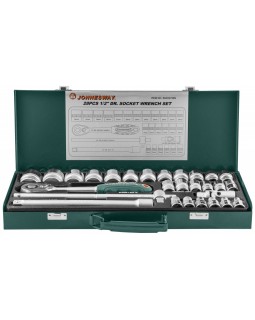 Набор головок торцевых 1/2"DR 8-34 мм., с аксессуарами, 28 предметов-foto2