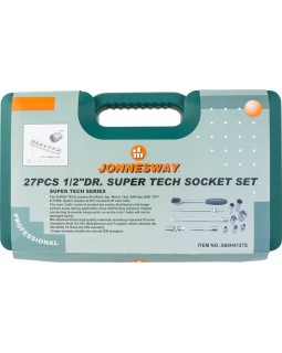 Набор головок торцевых Super Tech 1/2"DR с аксессуарами, 27 предметов-foto3