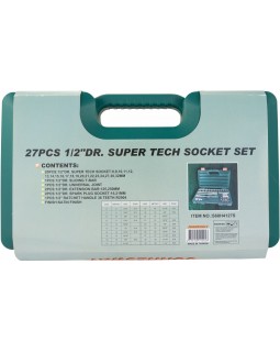 Набор головок торцевых Super Tech 1/2"DR с аксессуарами, 27 предметов-foto4