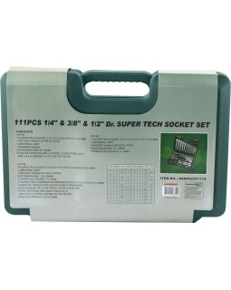 Набор инструмента универсальный 1/4", 1/2"DR Super Tech, 111 предметов-foto5