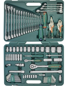 Набор инструмента универсальный 1/4", 1/2"DR, 78 предметов