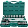 Набор головок торцевых дюймовых 3/4"DR, 7/8"-2", с аксессуарами, 21 предмета