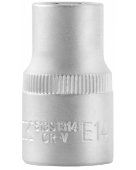 S11S1306 Головка торцевая 1/4"DR, внешний TORX®, Е6 S11S1306 Головка торцевая 1/4"DR, внешний TORX®, Е6