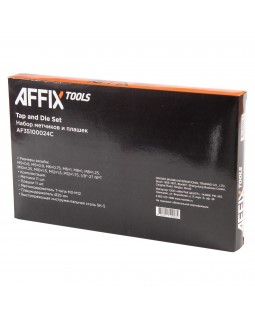 Набор метчиков и плашек SK-5 M5-M12, кейс, 24 предмета AFFIX AF35100024C-foto4