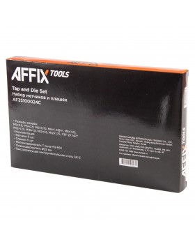 Набор метчиков и плашек SK-5 M5-M12, кейс, 24 предмета AFFIX AF35100024C-foto4
