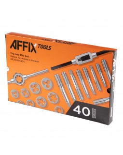 Набор метчиков и плашек SK-5 M3-M12, кейс, 40 предметов AFFIX AF35100140C-foto8