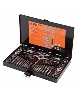 Набор метчиков и плашек SK-5 M3-M12, кейс, 40 предметов AFFIX AF35100140C-foto9