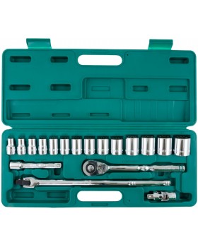 Набор головок торцевых дюймовых 1/2"DR 3/8"-1-1/4", с аксессуарами, 18 предметов