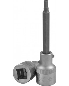 Торцевая головка 1/2"DR с шестигранной вставкой Hex 4 мм, L-100 мм