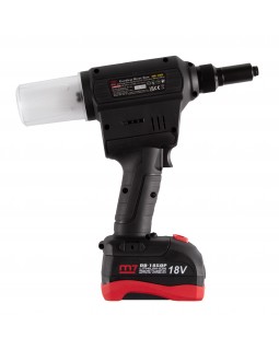 Заклепочник аккумуляторный 2,4-6,4 мм, 18 В, 3 предмета, кейс MIGHTY SEVEN DR-102A1-foto7