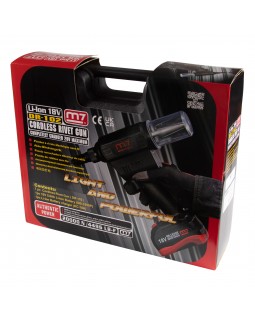 Заклепочник аккумуляторный 2,4-6,4 мм, 18 В, 3 предмета, кейс MIGHTY SEVEN DR-102A1-foto13