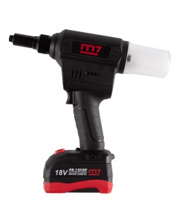 Заклепочник аккумуляторный 2,4-6,4 мм, 18 В, 3 предмета, кейс MIGHTY SEVEN DR-102A1-foto17