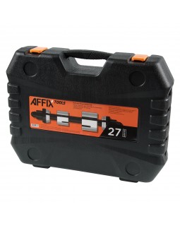 Набор оправок для монтажа и демонтажа сайлентблоков, 34-80 мм, кейс, 27 предметов AFFIX AF11020027C-foto2