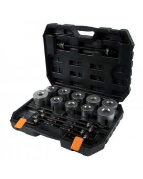 Набор оправок для монтажа и демонтажа сайлентблоков, 34-80 мм, кейс, 27 предметов AFFIX AF11020027C-foto3