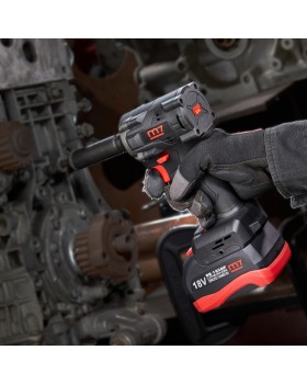 Гайковерт аккумуляторный ударный 1/2", 800 Нм, 18 В, укороченный, 4 предмета, кейс MIGHTY SEVEN-foto9