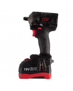 Гайковерт аккумуляторный ударный 1/2", 800 Нм, 18 В, укороченный, 4 предмета, кейс MIGHTY SEVEN-foto14