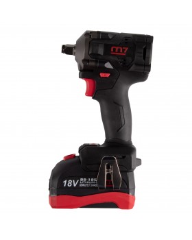 Гайковерт аккумуляторный ударный 1/2", 800 Нм, 18 В, укороченный, 4 предмета, кейс MIGHTY SEVEN-foto14