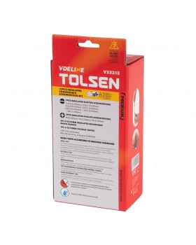 Набор отвертка со сменными вставками диэлектрическими, 12 предметов TOLSEN TTV33212-foto3