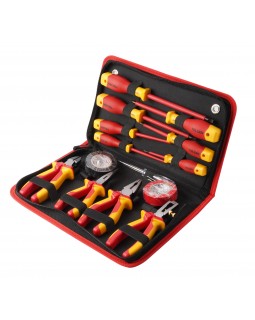 Набор инструментов диэлектрических, 14 предметов, в футляре на молнии TOLSEN TTV80114-foto4