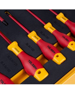 Набор инструментов диэлектрических, универсальный, 15 предметов TOLSEN TTV82115-foto3