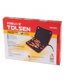 Набор пассатижей и бокорезов диэлектрических, 3 предмета, в футляре на молнии TOLSEN TTV83103-foto4