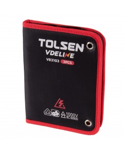 Набор пассатижей и бокорезов диэлектрических, 3 предмета, в футляре на молнии TOLSEN TTV83103-foto5