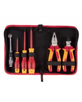 Набор инструментов диэлектрических, 6 предметов, в футляре на молнии TOLSEN TTV83306-foto2