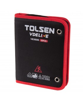 Набор инструментов диэлектрических, 6 предметов, в футляре на молнии TOLSEN TTV83306-foto4